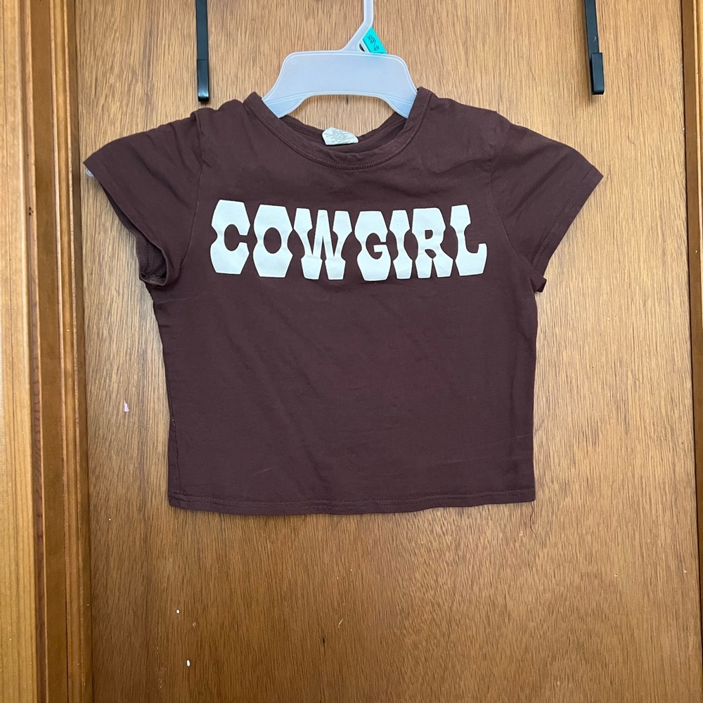 Jastie brown cropped top